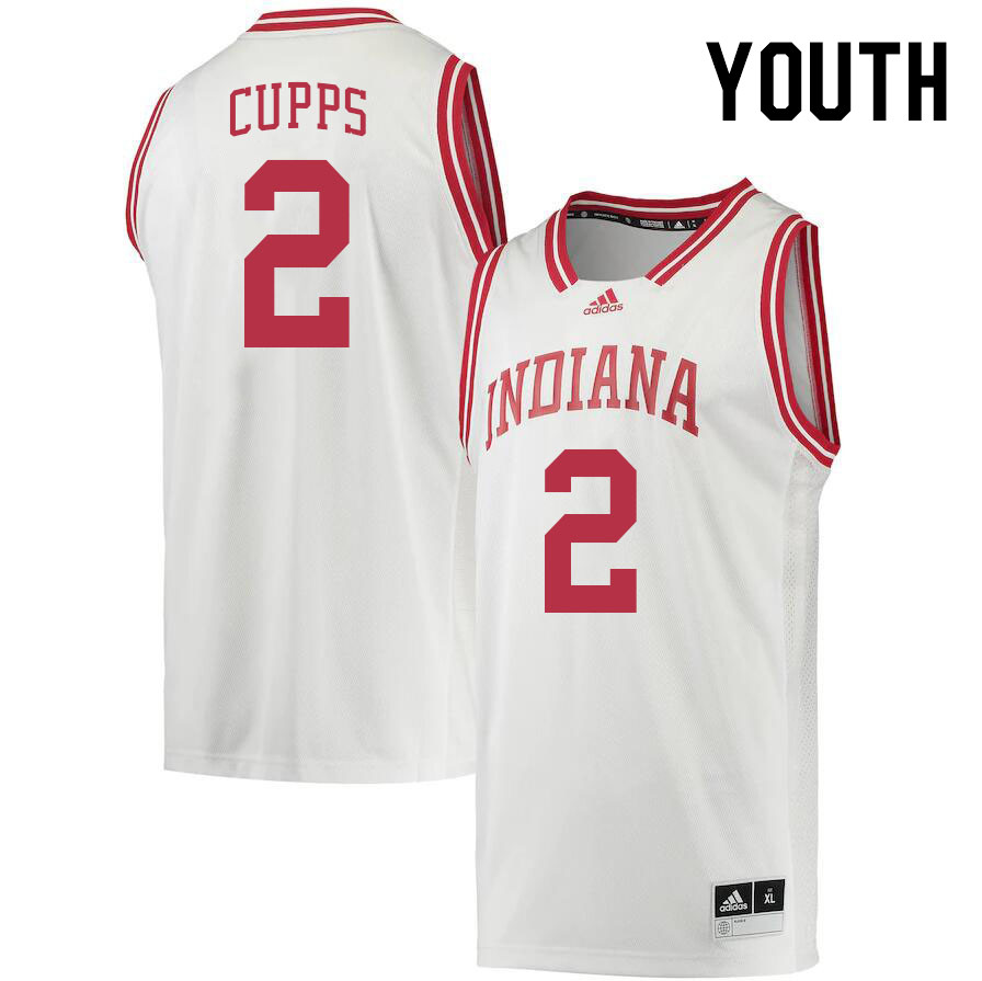 Youth #2 Gabe Cupps Indiana Hoosiers College Basketball Jerseys Stitched Sale-Retro